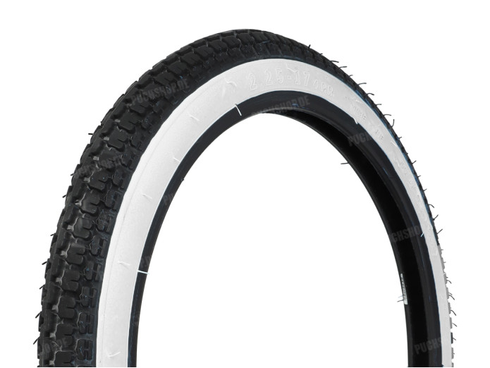 17 inch 2.25x17 Anlas NR-7 tire white wall Puch Maxi / X30 / X50