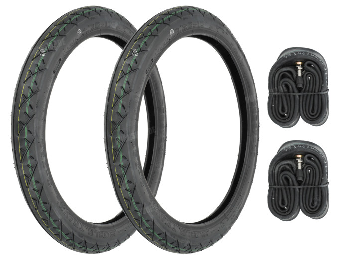 17 inch 2.25x17 Deestone D798 tire semi slick set Puch Maxi S / N / K / X30 / X50