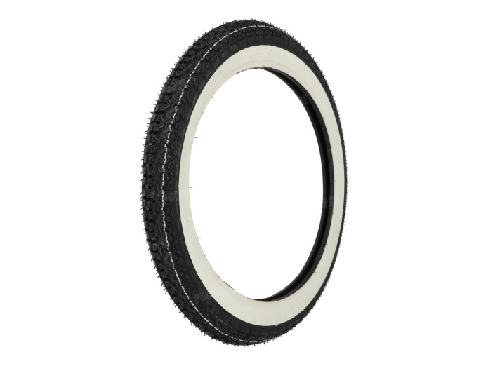 17 inch 2.75x17 Kenda K265 4P tire white wall street profile