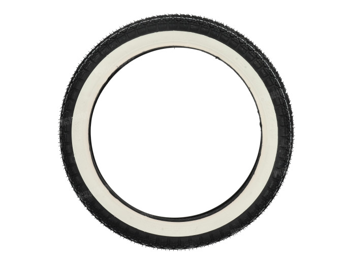 17 inch 2.75x17 Kenda K265 4P tire white wall street profile