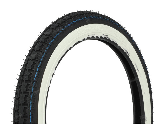 16 inch 2.25x16 Kenda K252 band white wall straatprofiel