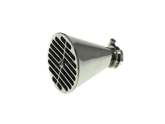 Luchtfilter 20mm Bing 12-15mm schuim MLM RVS gepolijst