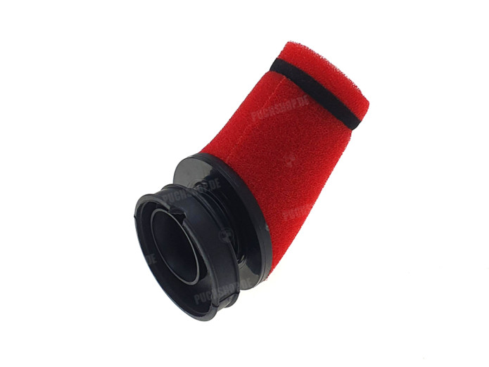 Luchtfilter 60mm schuim TNT schuin rood (Dellorto SHA)
