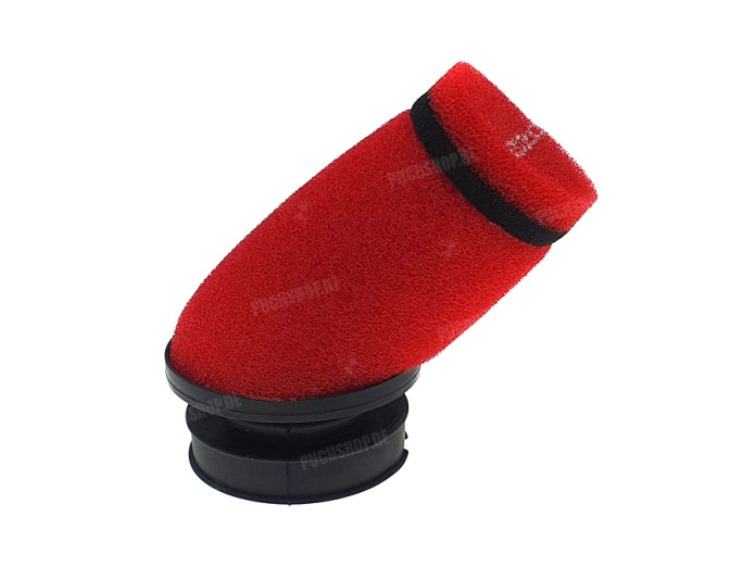 Luchtfilter 60mm schuim TNT schuin rood (Dellorto SHA)