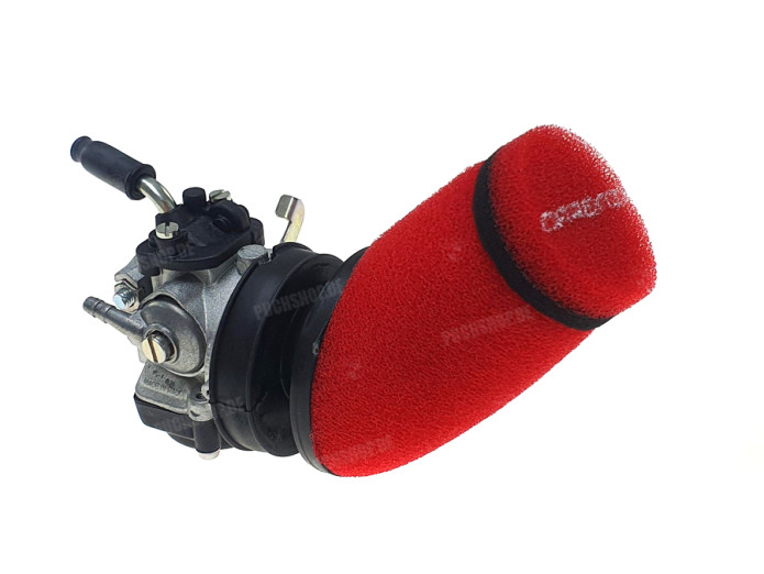Luchtfilter 60mm schuim TNT schuin rood (Dellorto SHA)