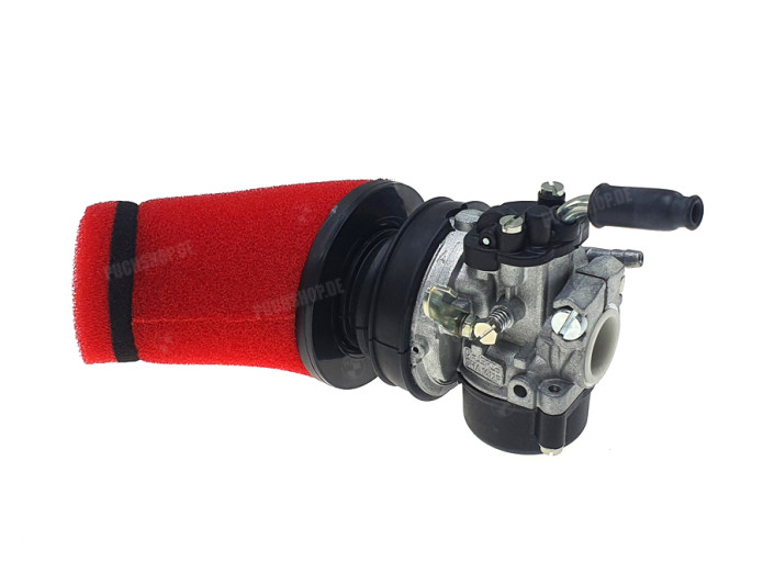 Luchtfilter 60mm schuim TNT schuin rood (Dellorto SHA)