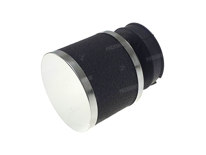 Luchtfilter 60mm schuim zwart met chroom Athena (Dellorto SHA)