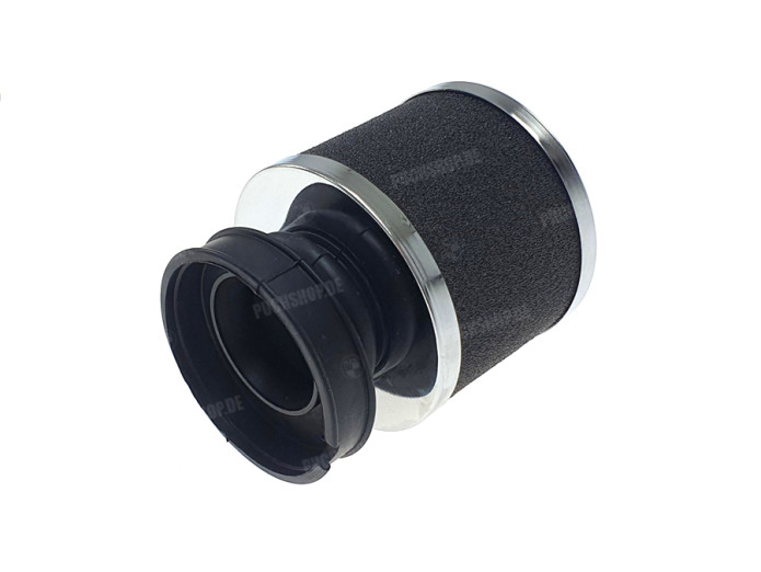 Luchtfilter 60mm schuim zwart met chroom Athena (Dellorto SHA)