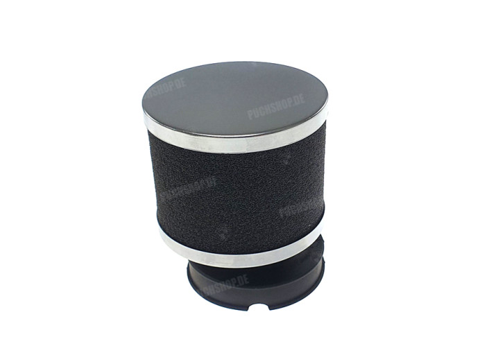Luchtfilter 60mm schuim zwart met chroom Athena (Dellorto SHA)