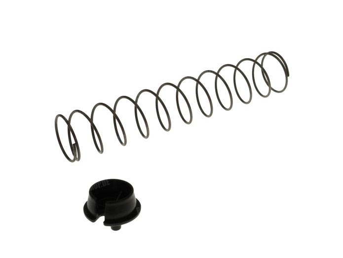 Polini CP carburettor throttle drum spring with spring locking plate