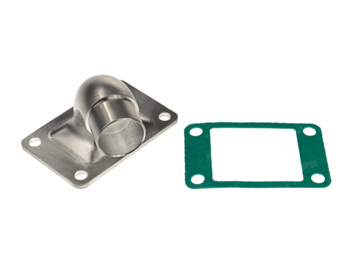 Membran Ansaugstützen 74ccm Gilardoni / Italkit + Dellorto 21mm Seitliches Aluminium niedriges Modell