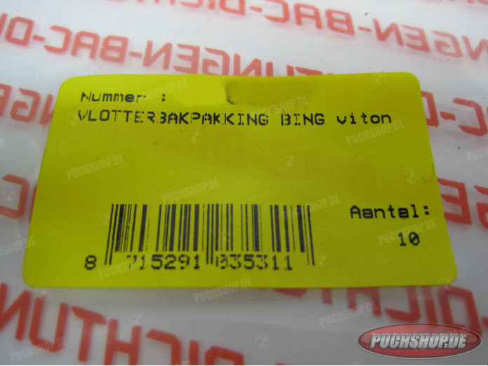 Bing 12-15mm float bowl gasket FKM A-quality