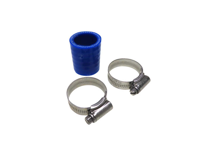 Ansaugschlauch Silikon 25mm PHBG Polini CP Blau + 2x Schelle