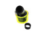 Luchtfilter 26mm / 35mm power 45 graden schuin chroom met gele kap