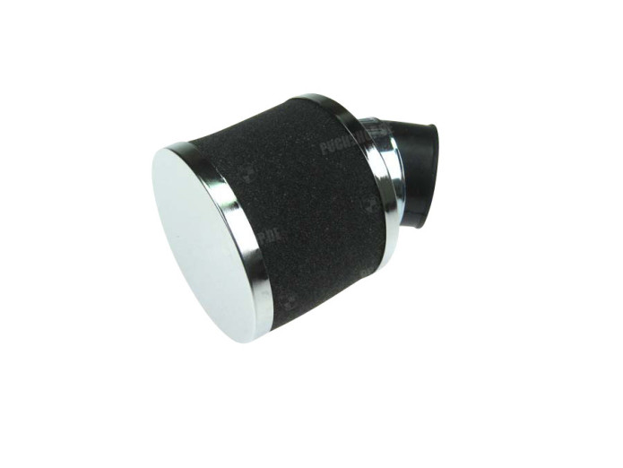 Air filter 35mm foam angled 45 degrees black 