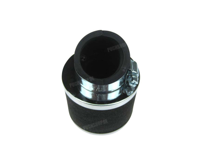 Air filter 35mm foam angled 45 degrees black 