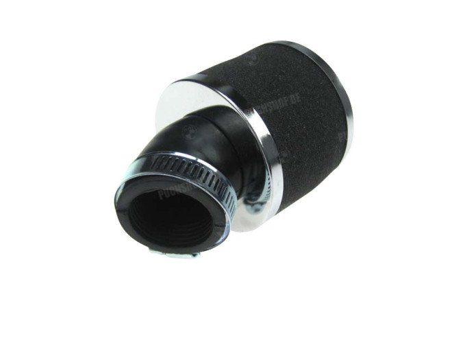 Air filter 35mm foam angled 45 degrees black 