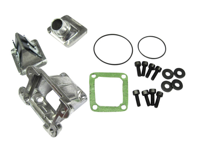 Membran Ansaugstützen Polini 65ccm 15mm Big Valve Komplett