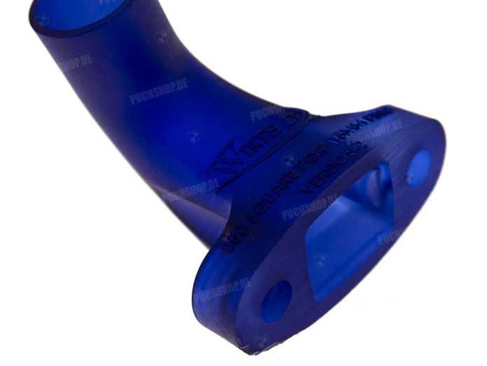 Spruitstuk Bing 15mm Puch Maxi E50 kunststof blauw Wirth It
