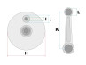 Krukas Puch MV / VS / Monza / X50 3 / 4 versnelling DMP