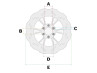 Remschijf Puch Maxi stervelg voor PSR set achter (180mm) 