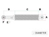 Schokbreker set 260mm MKX chroom