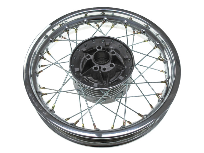 12 Speichenrad 12x1.85 Chrom Puch DS Hintenrad Italcerchio