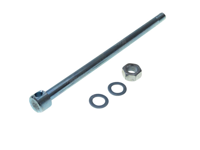Axle Puch MV50 rear wheel M10x175mm complete 