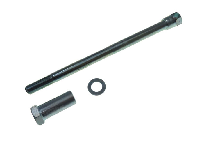 Axle Puch MS / VS / MV / DS front wheel 165mm complete