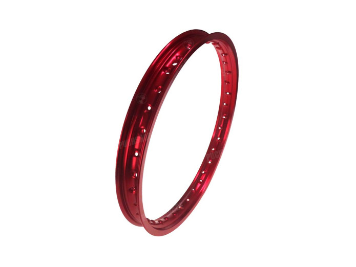 17 inch rim 17x1.40 spoke wheel alu Rigida red anodised