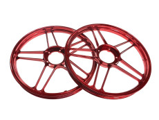 17 inch Grimeca stervelg 17x1.35 Puch Maxi *Exclusive* metallic candy rood (set)