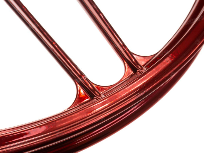 17 Zoll Grimeca Gussrad 17x1.35 Puch Maxi Metallic Candy Rot