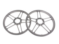 17 inch Grimeca stervelg 17x1.35 Puch Maxi zilver (set)