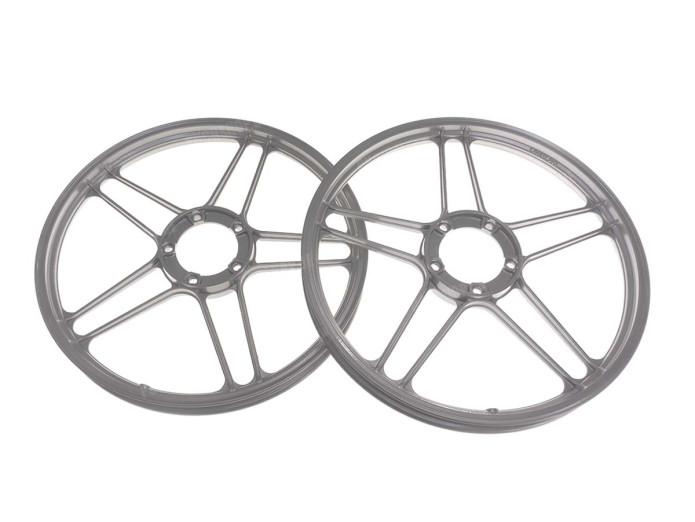 17" Grimeca Gussrad 17x1.35 Puch Maxi Metallic Silber Satz