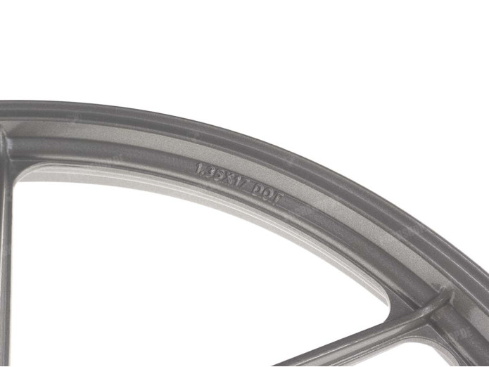 17" Grimeca Gussrad 17x1.35 Puch Maxi Metallic Silber Satz