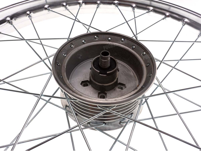 19 inch spoke wheel Puch MV VS MS front chrome A-quality