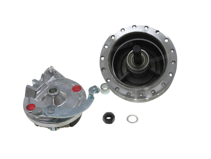 Hub Puch Maxi X30 front spoke wheel brake plate complete