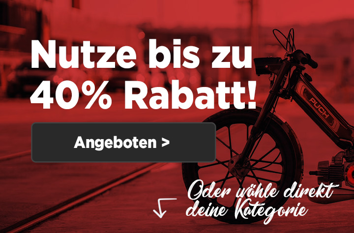 Bis zu 40% Rabatt auf Puch Teie