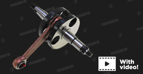 Explanation old VS new model E50 engine (crankshaft) + video
