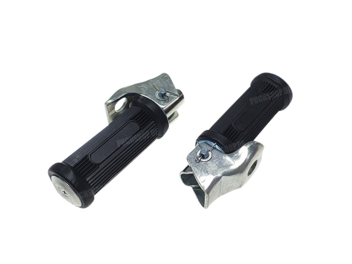 Footrest kit passenger foldable round model