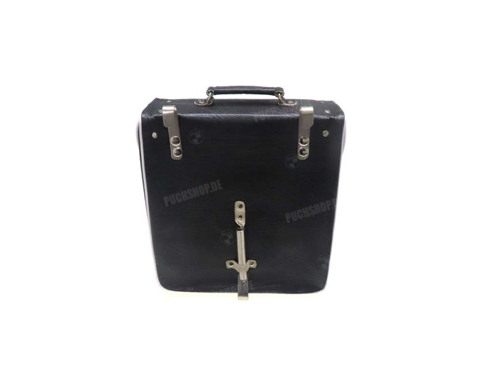 Gepäckträgertasche universal Retro Schwarz Weiss 30x30x10cm
