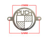 Frameafdekplaatje met Puch logo RVS 