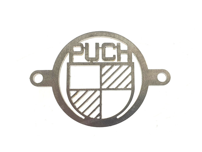 Luftfilter Lochabdichtung mit Puch Logo Edelstahl 