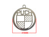 Sleutelhanger Puch logo RVS