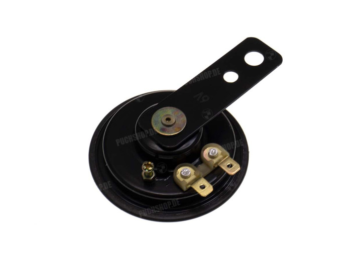 Horn 6V AC 70mm alternating current black model with holes