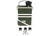 Bagagedrager houder met FuelFriend jerrycan Puch Maxi N / K links groen (1 liter)