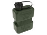 Bagagedrager houder met FuelFriend jerrycan Puch Maxi N / K links groen (1 liter)