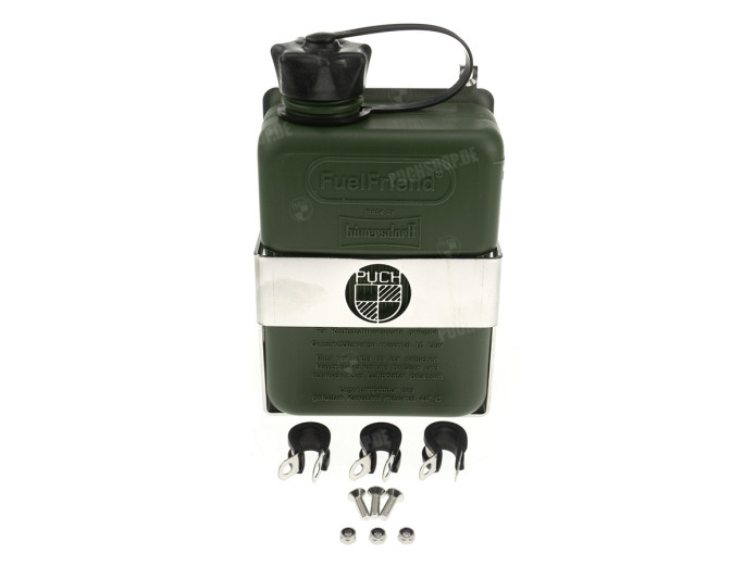 Bagagedrager houder met jerrycan Puch Maxi N / K groen