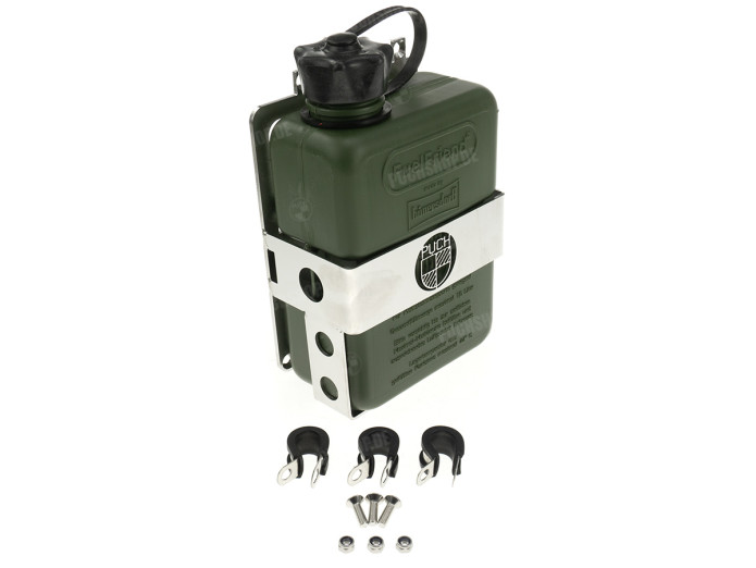 Bagagedrager houder met jerrycan Puch Maxi N / K groen