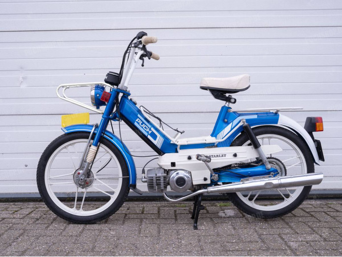 Gepäckträger Vorne Puch Maxi S / N wie Original Glanz Weiss